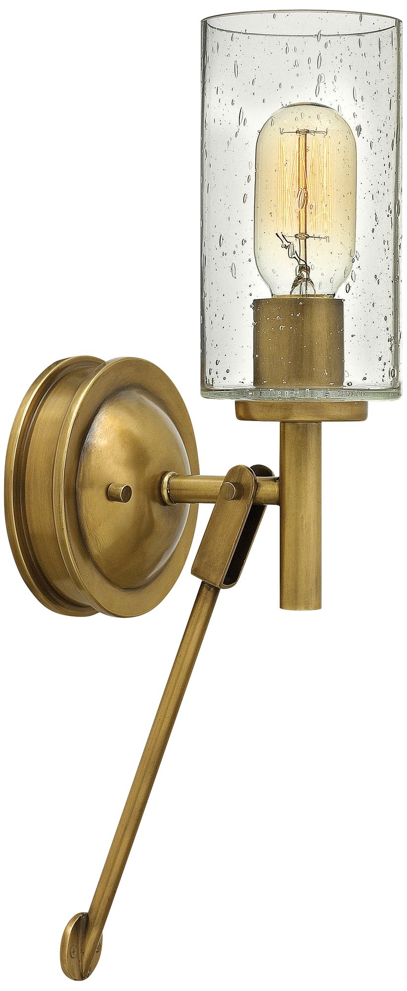 Hinkley Collier 17" High Heritage Brass Wall Sconce - Image 0
