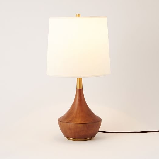 Rejuvenation Mid-Century Wood Table Lamp Medium - Image 0