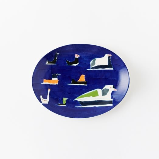 Collector's Editions Plates - Navy Mizuki Ducks - Image 0