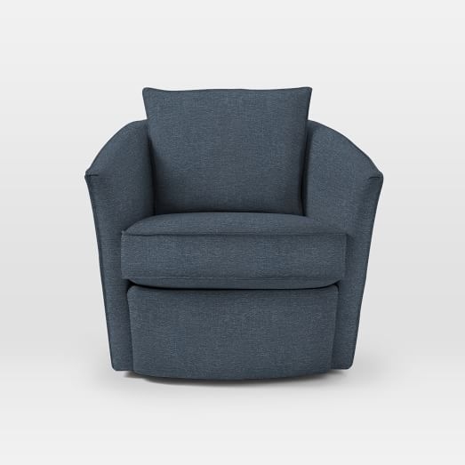 Duffield Swivel Chair - Twill, Indigo - Image 0