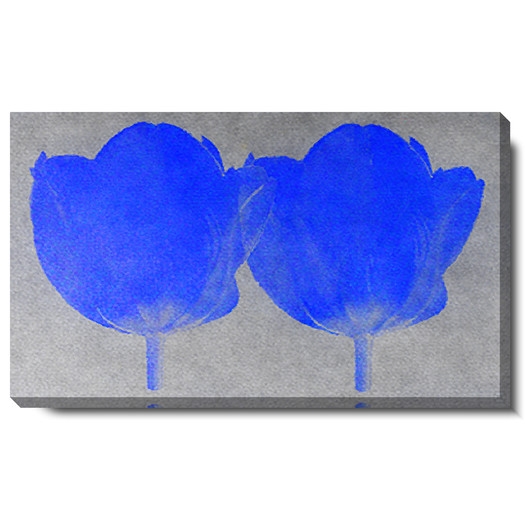 'Twin Tulip' by Zhee Singer Painting Print on Canvas - Image 0