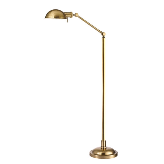 Girard 1 Light Floor Lamp - Vintage Brass - Image 0