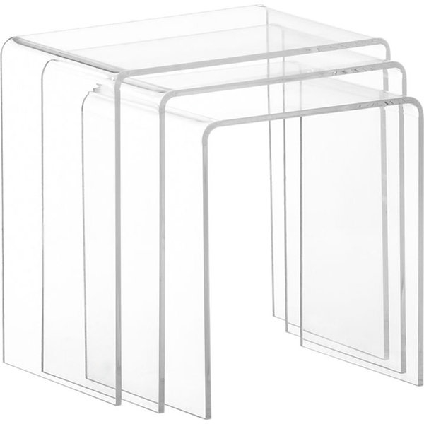 Clear Acrylic Nesting Tables (Set of 3) - Image 0