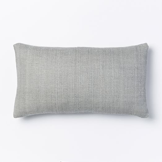 Silk Hand-Loomed Lumbar Pillow Cover - 12x21, No Insert - Image 0