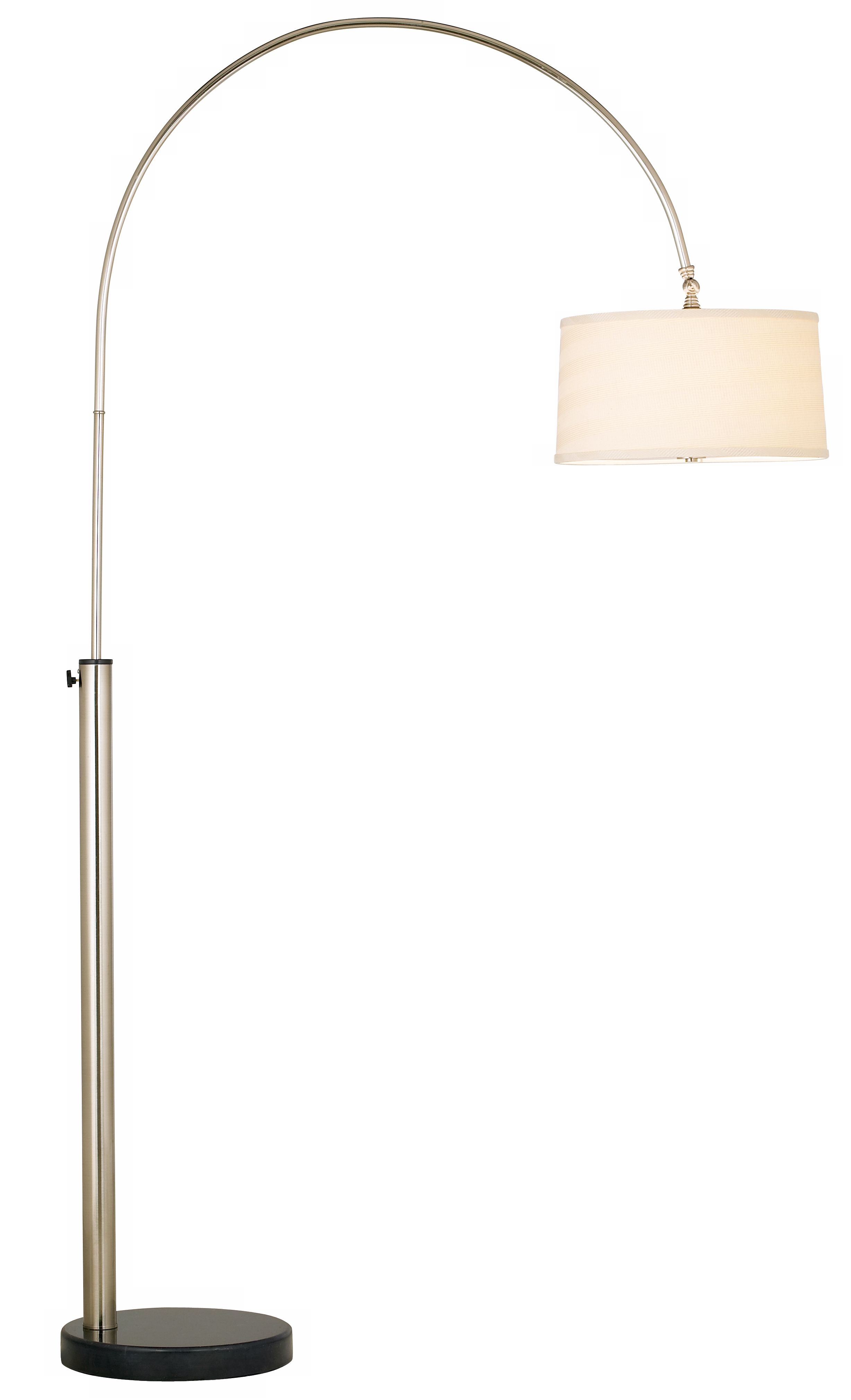 Contemporary Arc with Linen Shade Floor Lamp - Style # 92071 - Image 0