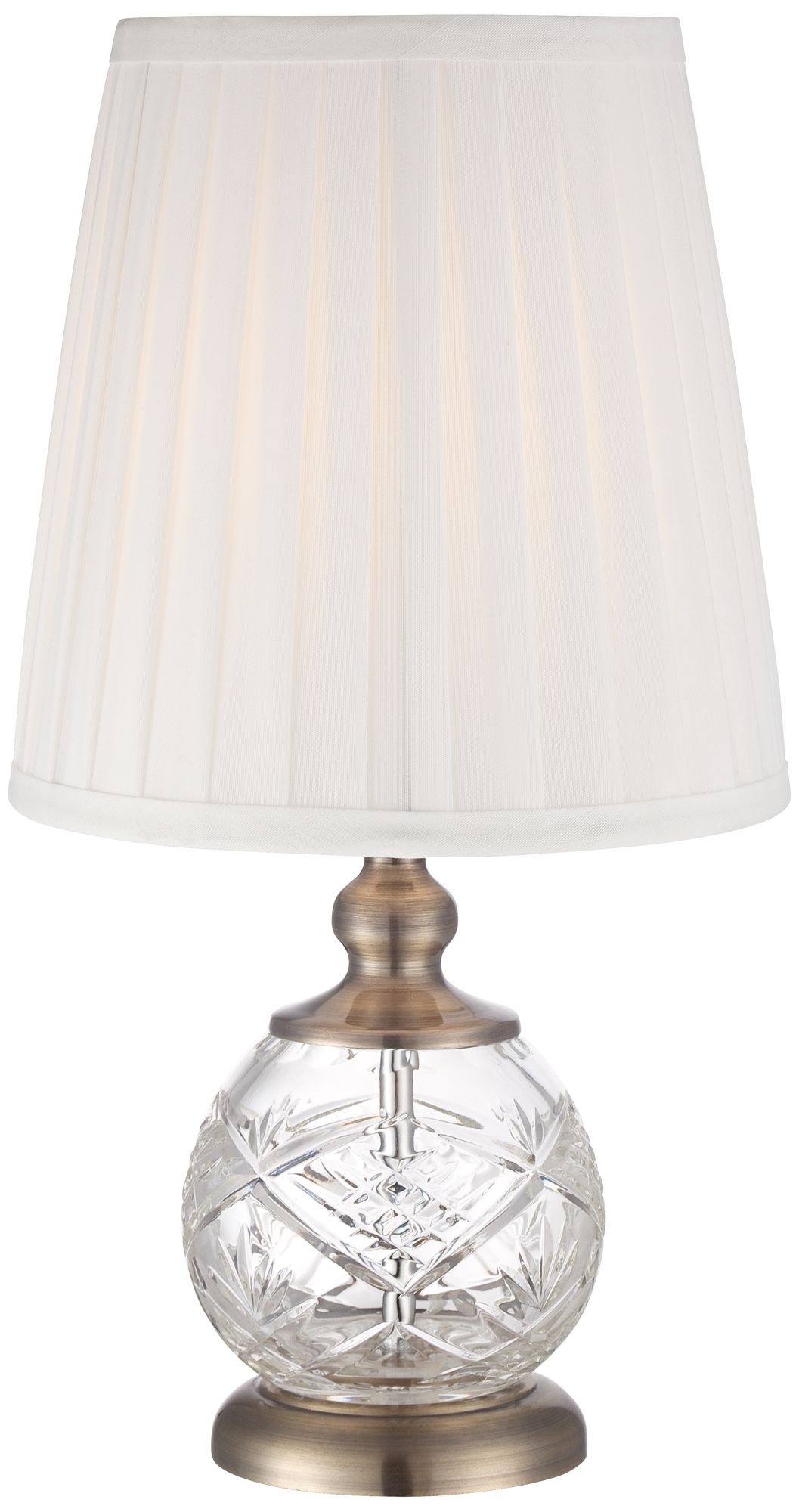 Ida Crystal Sphere With Brass Mini Table Lamp - Image 0