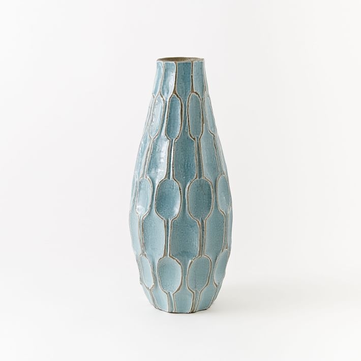 Tall Teardrop Vase - Light Blue - Image 0