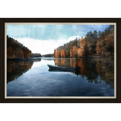 Lone Lake Framed Painting Print - Image 0
