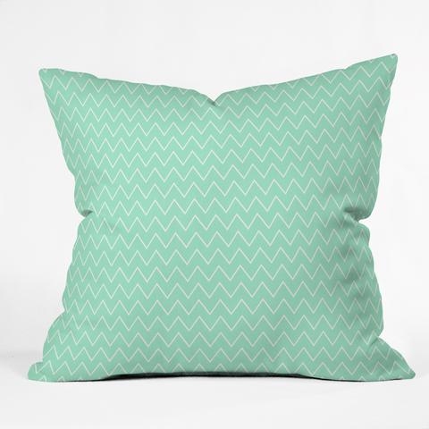 CLASSIC MINT Throw Pillow, 20"Sq-Polyester Fill Insert - Image 0