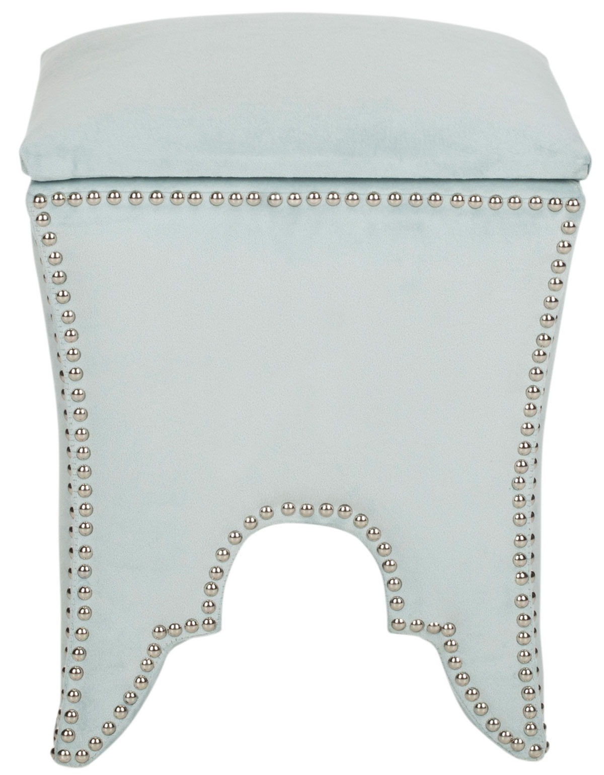 Deidra Ottoman - Silver Sage - Safavieh - Image 0