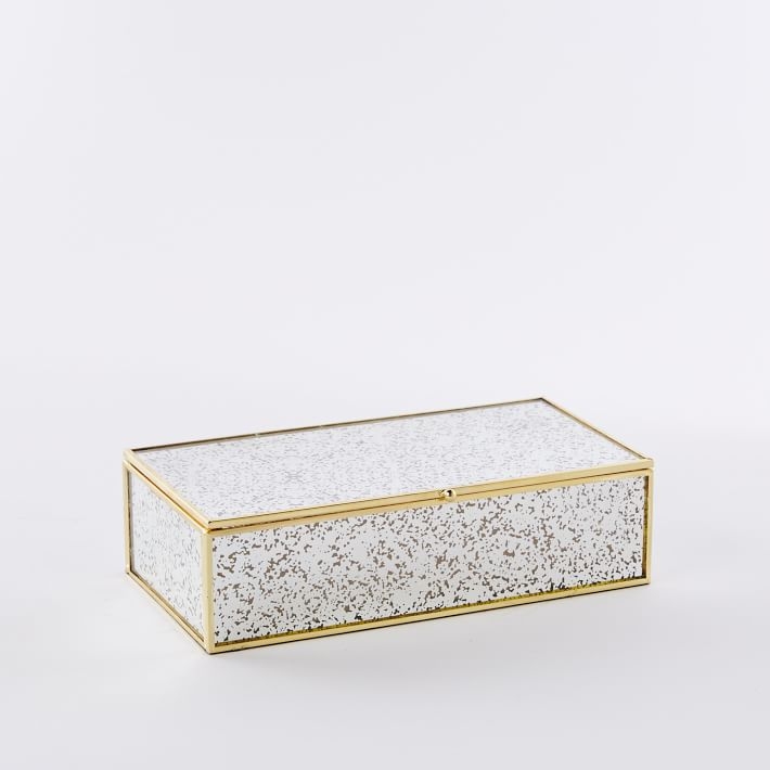 Foxed Mirror Jewelry Boxes - Small - Image 0