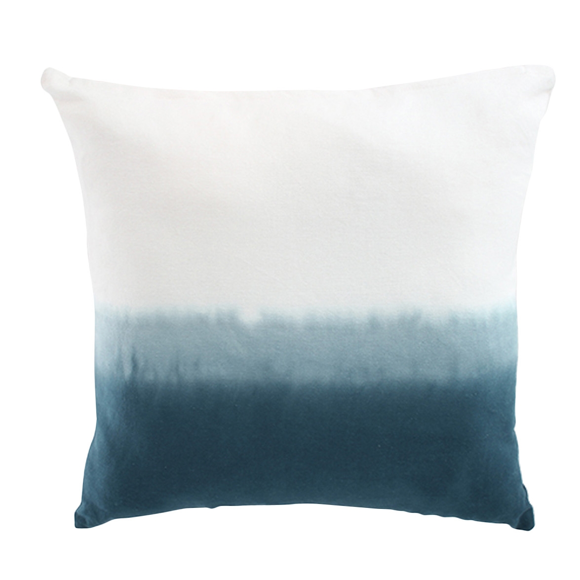 Dip Dye Cotton Pillow Cover - Teal - 16" Sq. - Insert Sold Separately - Image 0