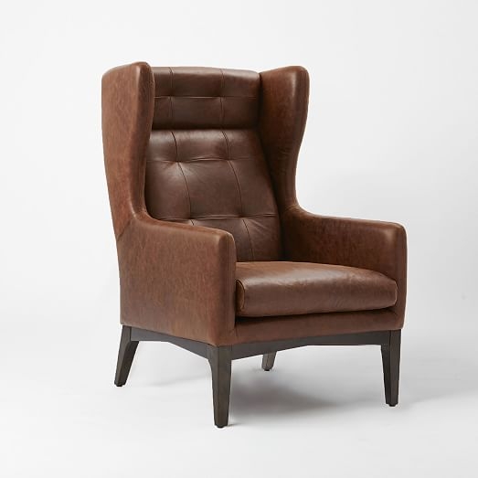 James Harrison Wing Chair - Leather - Image 0
