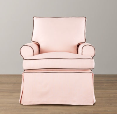 Roll arm swivel glider with slipcover - Image 0