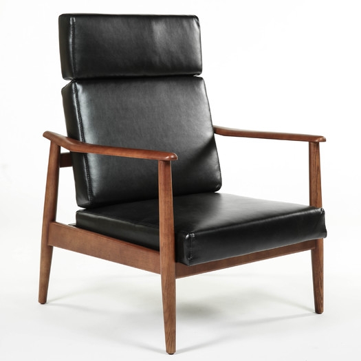 Aalborg High Back Chair - Black - Image 0