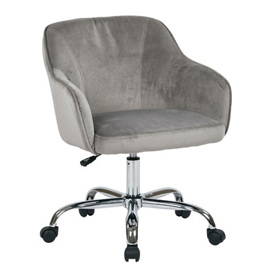 Althea Adjustable Mid-Back Office Chair in Charcoal - Image 0