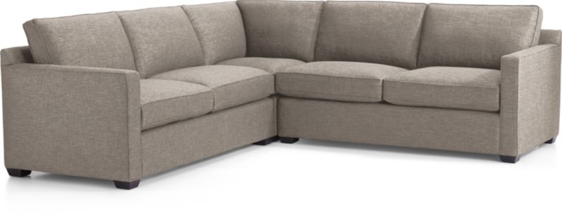 Davis 3-Piece Sectional Sofa - Pumice - Image 0