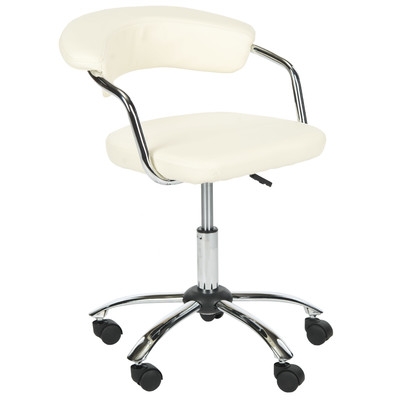 Quinna Mid-Back Office Chair - Cream - Image 0