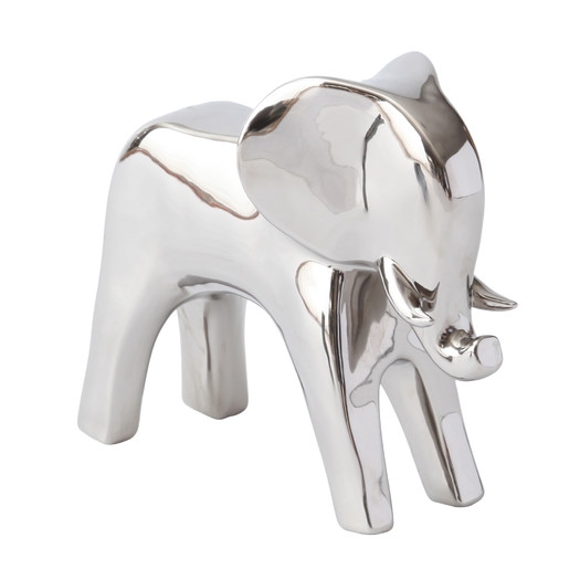 Elephant Silver Figurine by DwellStudio - Image 0