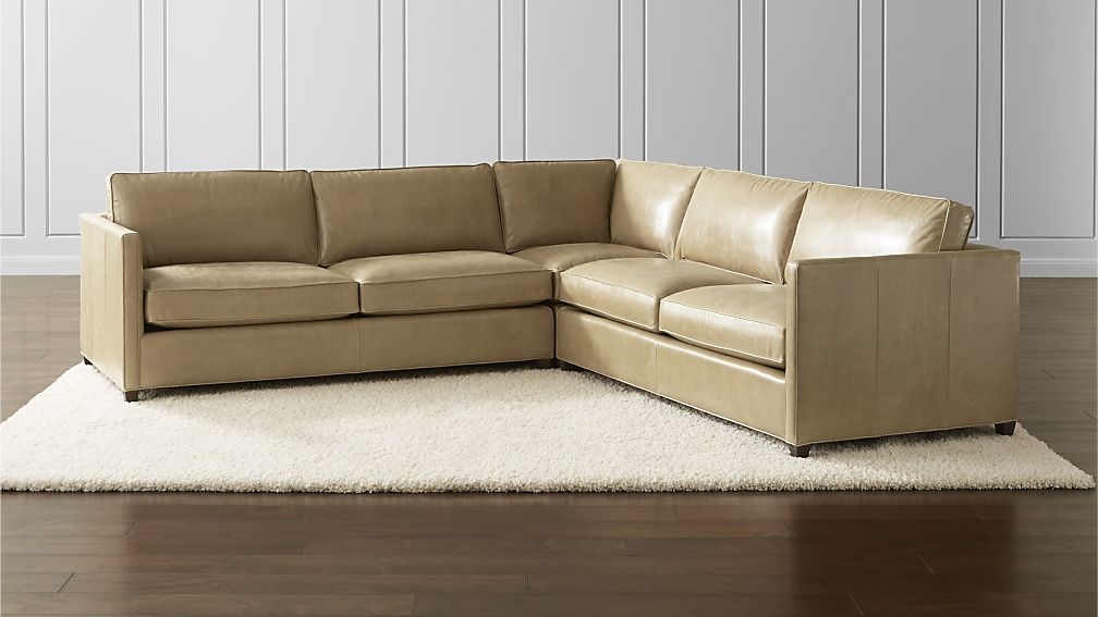 Dryden Leather 3-Piece Sectional - Image 0
