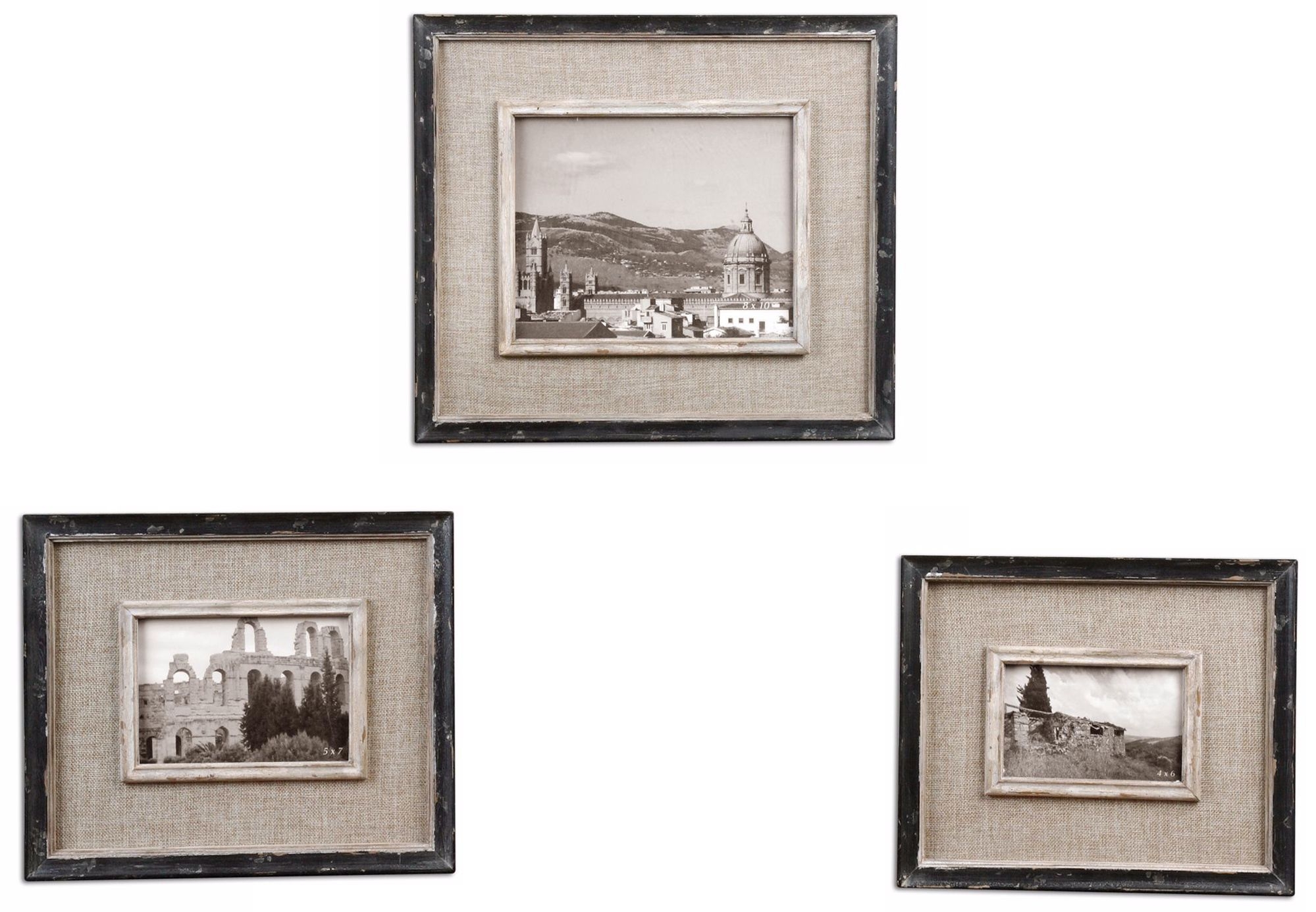 Set of 3 Uttermost Kalidas Photo Frames - Image 0