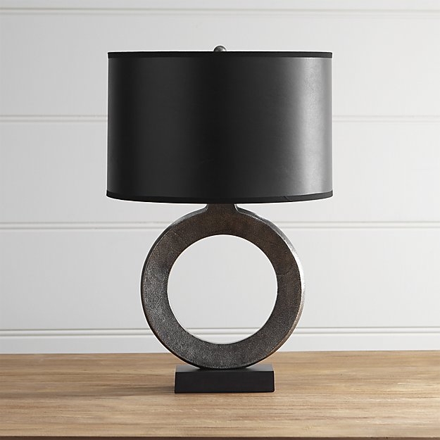 Crest Table Lamp with Black Shade - Image 0