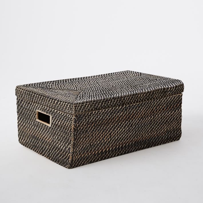 Modern Weave Storage - Small Lidded Basket - Image 0