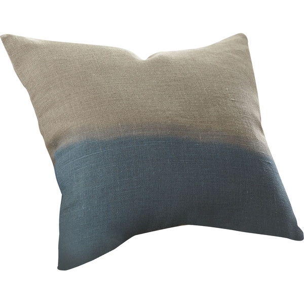 Carson Linen Pillow Cover- 18" x 18"- Blue- Insert Sold Separately - Image 0