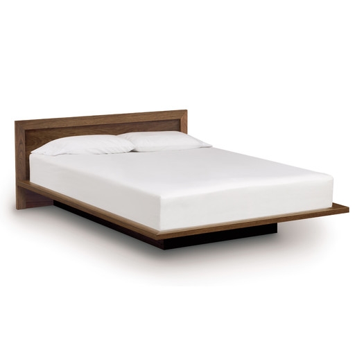 Moduluxe Bed with Low Panel Headboard - Walnut - Queen - Image 0