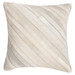Whitchurch Feather Throw Pillow- 18" Square- Grey- Feather insert - Image 0