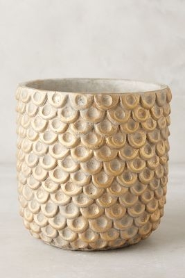 Gilded Scalloped Pot, Large - Image 0