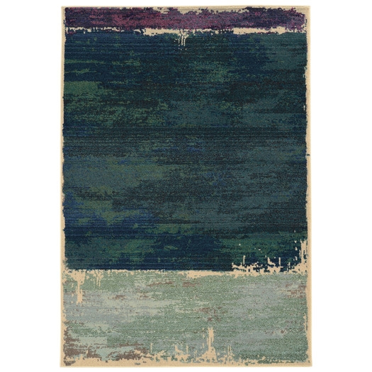 Expressions Abstract Green Area Rug - Image 0