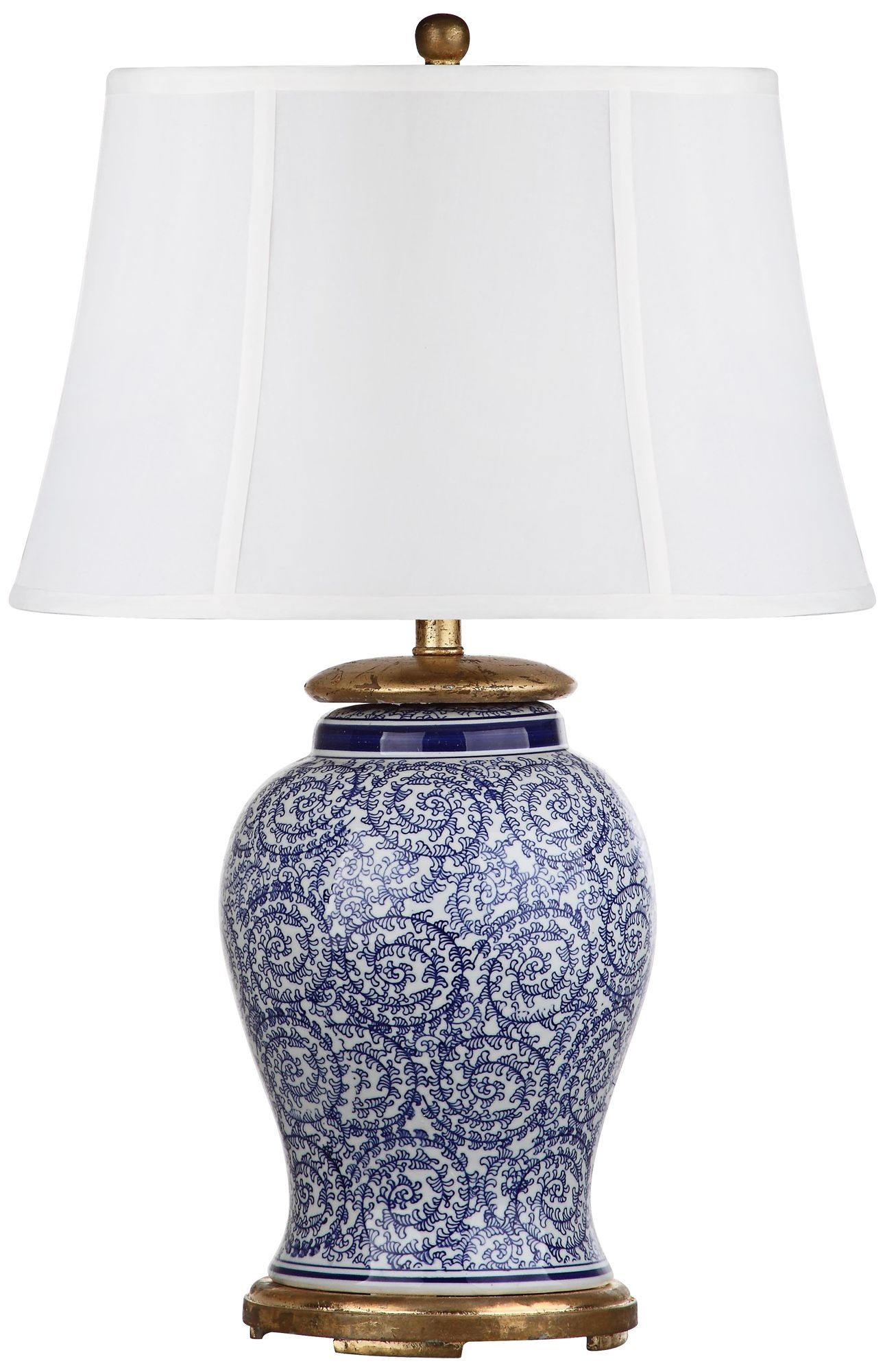 Dalton Blue and White Porcelain Table Lamp - Image 0