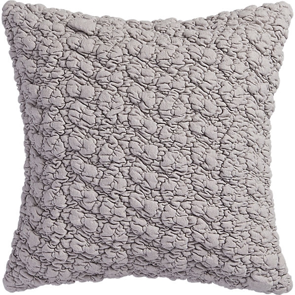 Gravel light grey 18" pillow with feather-down insert - Image 0