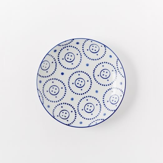 Collector's Editions Plates - Navy Dotted Circle - Image 0