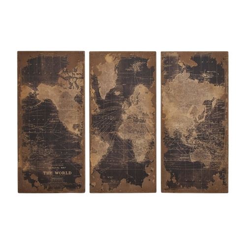 Assorted Map 3 Piece Graphic Art Set - Image 0