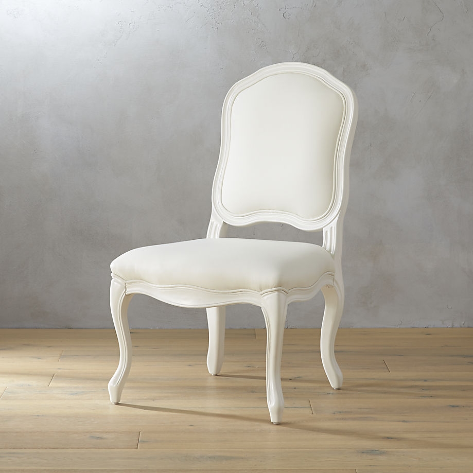Stick around white side chair - Image 0