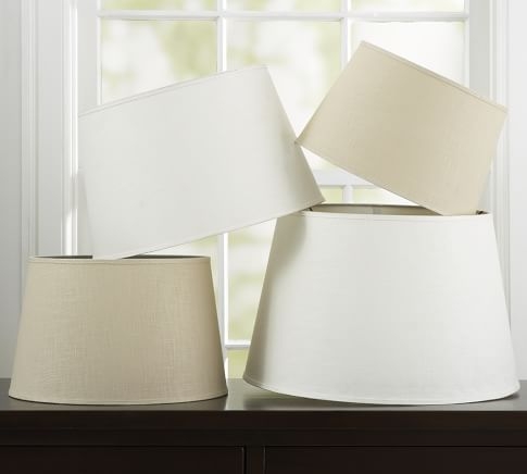 Linen Tapered Drum Lamp Shade - Image 0