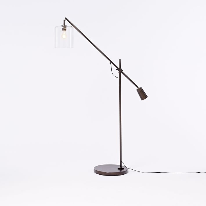 Adjustable Glass Floor Lamp - Image 0