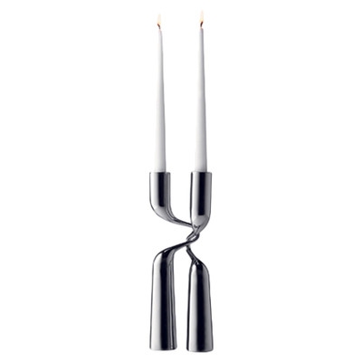 Mikaela Dorfel Stainless Steel Double Candlestickby Menu - Image 0