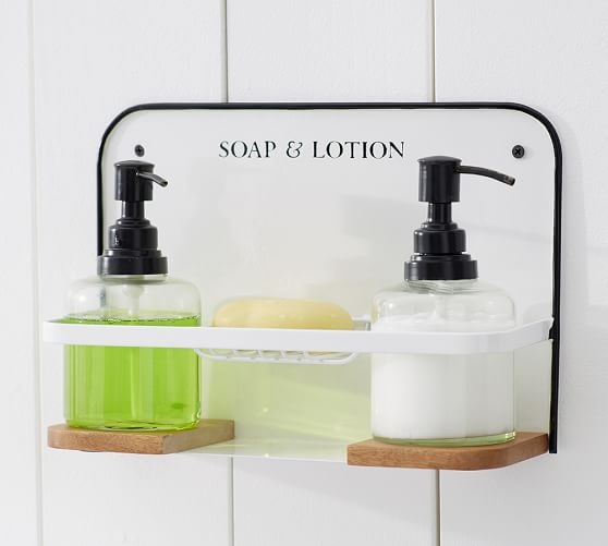 Enamel Soap & Lotion Caddy - Image 0