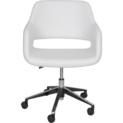 Kowel Mid-Back Swivel Office Chair -White - Image 0
