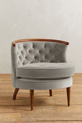 Velvet Bixby Chair - Image 0