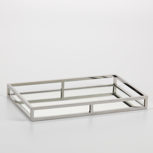 Rectangular Mirrored Tray by Zodax - Small - Image 0