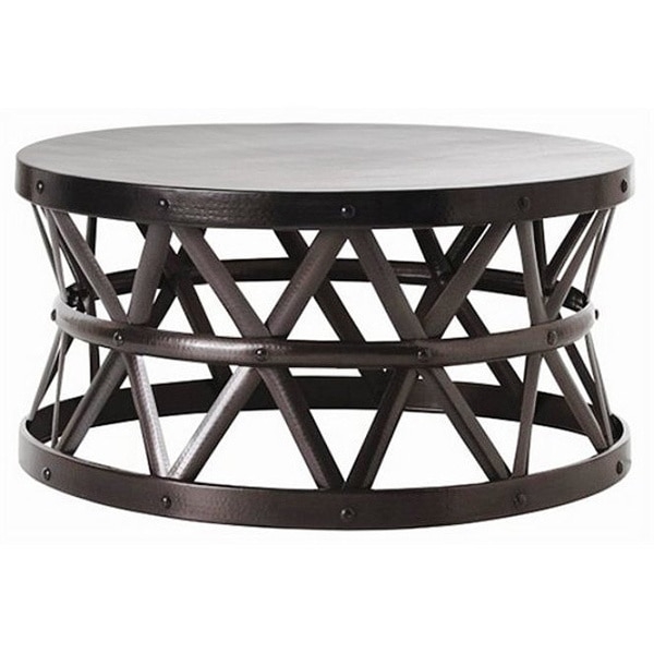Hammered Drum Cross Coffee Table - Image 0