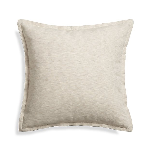 Linden Natural 23" Pillow with Down-Alternative Insert - Image 0