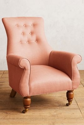 Belgian Linen Astrid Chair - Apricot - Image 0