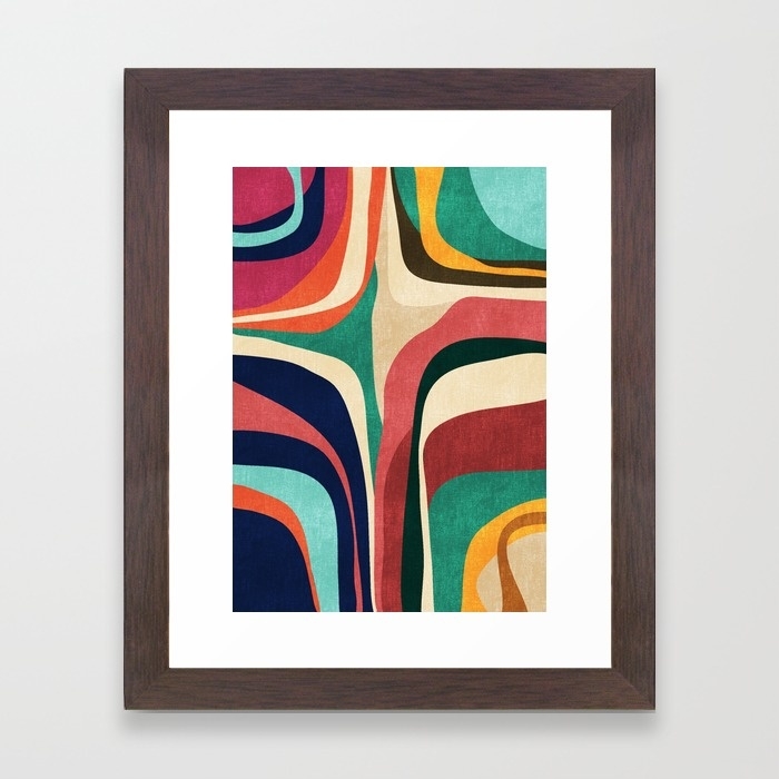 Impossible contour map - 10" X 12" - Framed - Image 0