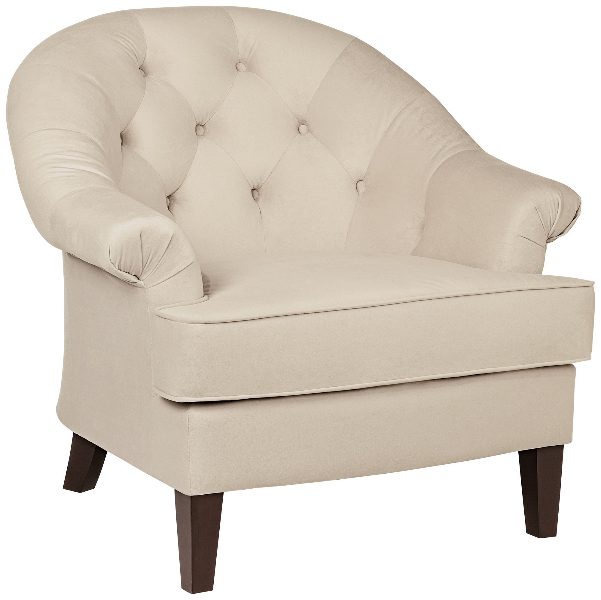 Kash Cream Fabric Upholstered Armchair - Image 0