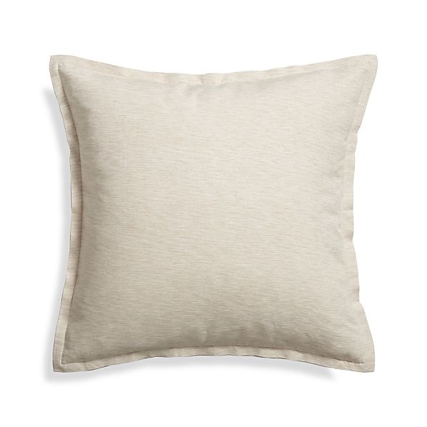 Linden Natural 23" Pillow with Down-Alternative Insert - Image 0